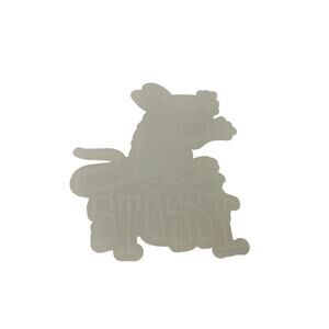 Stussy White Rat Sticker – Streetwear Graphic Decal – Authentic – New